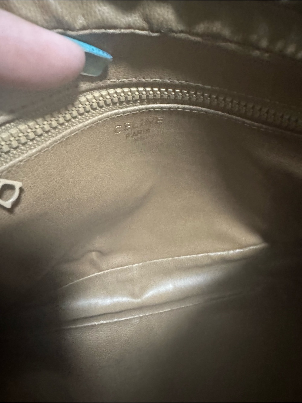 Celine Beige/Tan Monogram Canvas Shoulder Bag - Picture 15 of 17